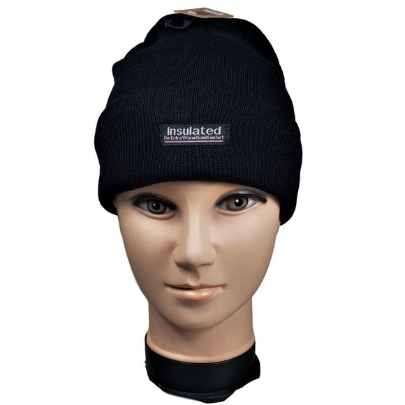 2 HATS FOR $15.00 Mens Black Insulated Faux Fur Lined Winter Hat New - Picture 2 of 4